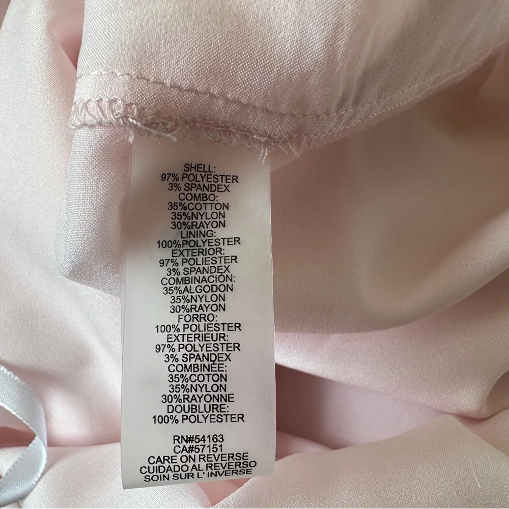 Karl Lagerfeld lace top ruffle hem dress light pink - Picture 9 of 9